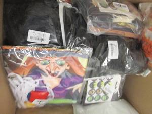 box of halloween items new ...