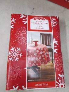 17 holiday time peva tablecloths 70...