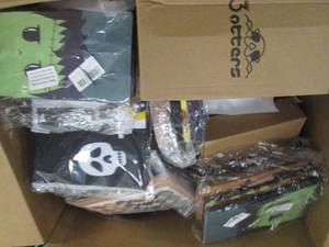 box of halloween items  new ...