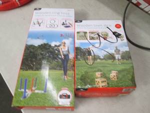 lot of crane wooden ring toss and w...