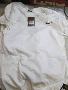 5 new mens large nike white footbal...