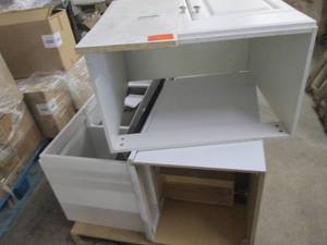 pallet of cabinets and vanities all ...