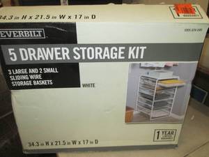 everbuilt 5 drawer storage kit ...