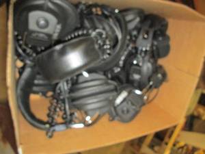 box of headphones ...