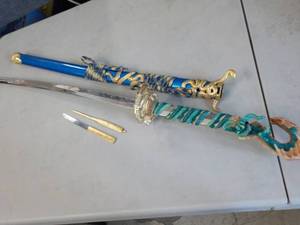 lot 4 image: 440 Stainless Steel Sword, Case and...