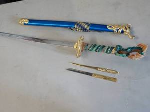 lot 5 image: 440 Stainless Steel Sword and Case...