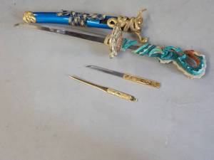 lot 6 image: 440 Stainless Steel Sword and Case...