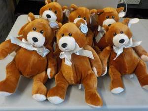 lot 253 image: 6 Curto Toy Stuffed Bears...