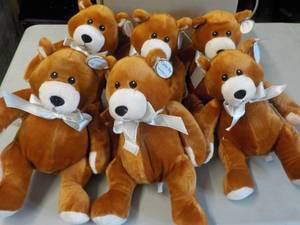 lot 254 image: 6 Curto Toy Stuffed Bears...