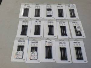 lot 268 image: 15 pkgs Cable Ties...