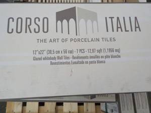 lot 335 image: 16 Cases Corso Italia 12 x 22 Wall...