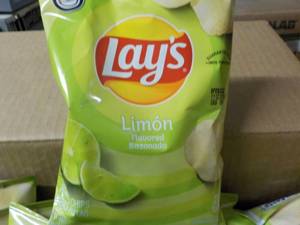 lot 369 image: Case of Lays Limon Chips best date...