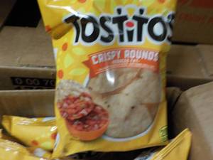 lot 379 image: Case of Tostitos Crispy Rounds bes...