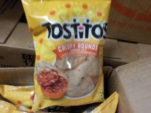 lot 380 image: Case of Tostitos Crispy Rounds bes...