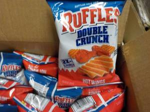 lot 385 image: Case of Ruffles Double Crunch Hot W...