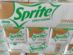 lot 395 image: 4 - 12 packs Sprite Ginger Zero Sug...