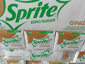 lot 396 image: 4 - 12 packs Sprite Ginger Zero Sug...