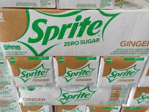 lot 397 image: 4 - 12 packs Sprite Ginger Zero Sug...