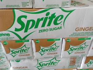 lot 398 image: 4 - 12 packs Sprite Ginger Zero Sug...