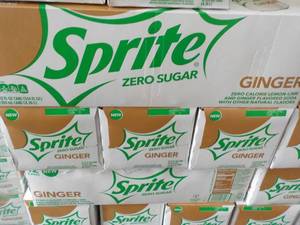 lot 399 image: 4 - 12 packs Sprite Ginger Zero Sug...