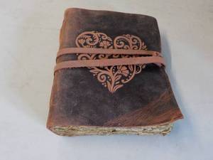 lot 35 image: Leather Bound Very Old Book to Writ...