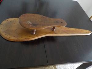 lot 93 image: Vintage Wood Ironing Board 38 x 10...
