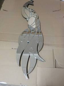 lot 73 image: Peacock Mirror- slight damage as sh...