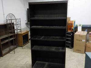 lot 85 image: Wood Book Case with Adjustable Shel...