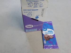 lot 176 image: Box of 12 - 3.5 oz Milk Chocolate B...