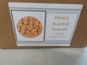 lot 179 image: 5 lb. Box Honey Roasted Peanuts...