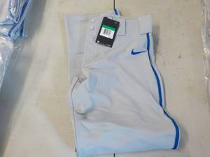 lot 214 image: Nike Baseball Pants Grey with Royal...