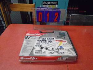 New duramax 97 piece tool set. 14 & 38 drive. As shown.