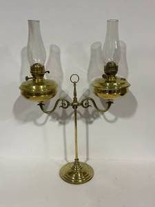 Vintage 4 Wick Student Oil Lamp