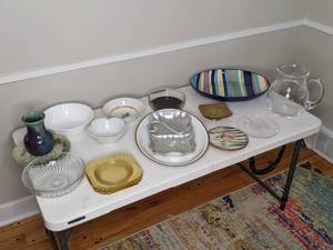 lot 40 image: Glass Servingware and More