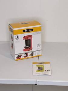 lot 48 image: New BELLA One Scoop One Cup Coffee Maker
