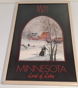 lot 65 image: Pat Buckley Moss  Minnesota  Land of Lakes Poster