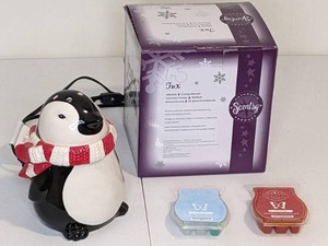 lot 54 image: Tux Scentsy Premium Warmer - Penguin w (2) Scentsy Wax Melts