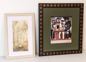 lot 77 image: Set of (2) Wall Prints Picasso & Forest