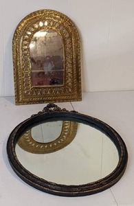 lot 84 image: Set of (2) Beautiful Vintage Mirrors