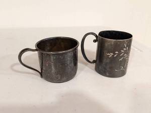 lot 49 image: Antique Forbes 101 Alphabet Silver Cup and More