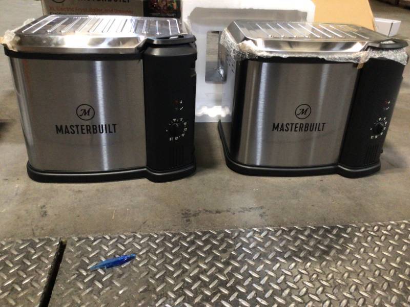 Masterbuilt 10 Liter XL Electric Fryer, Boiler, Steamer in Silver