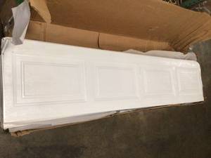 Lot of 2 White Garage Doors For Parts See Pictures