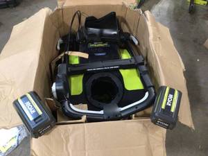 40V HP Brushless 21 in. Cordless Single Stage Snow Thrower with  Batterie by RYOBI Customer Returns See Pictures