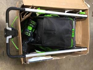 PRO 25 in. 60V Battery Self Propelled Walk-Behind Lawn Mower with (2) 4.0 Ah Batteries and Charger by Greenworks Customer Returns See Pictures