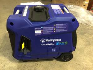 iGen4500DF 45003700 Watt Dual Fuel Portable Inverter Generator with LED Display ElectricRemote Start and RV-Ready by Westinghouse Customer Returns See Pictures