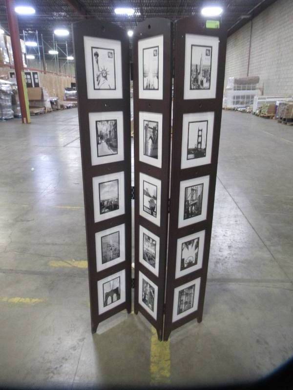 lot 700 image: Kiera Grace Decorative 3-Panel Photo Collage Model PN09520-7 (Needs Repair)