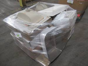 lot 304 image: MIXED PALLET (12 Pieces) OF BATHROOM VANITY TOPS AND BASINS