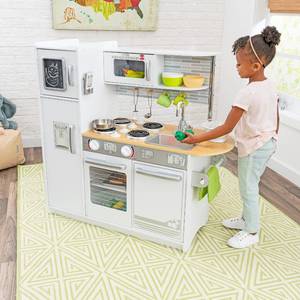 lot 323 image: KidKraft Uptown Wooden Play Kitchen Model 53364