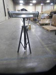 lot 330 image: Heat Storm Tradesman Electric Outdoor Portable Space Heater with Tripod Model HS-1500-TT (Does Not Turn On)
