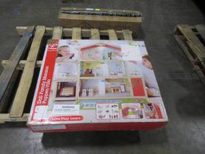 lot 337 image: Hape Wooden Doll House Model E3405